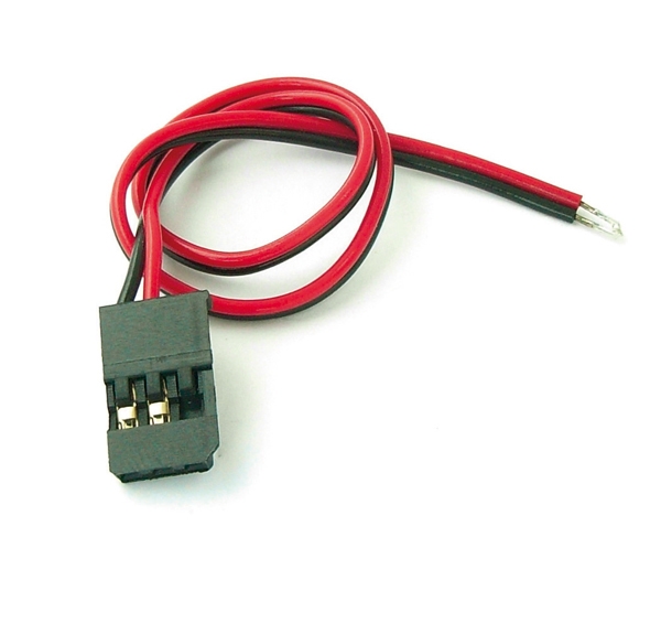 FUTABA konektor s kabelem 200mm, 22AWG/0,32mm (samec), 1 ks.