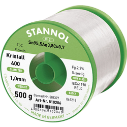 Stannol Flowtin TS bezolovnatý pájecí cín cívka Sn95,5Ag3,8Cu0,7 REL0 500 g 1 mm