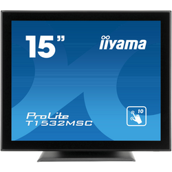 Iiyama ProLite T1532MSC dotykový monitor 38.1 cm (15 palec) Energetická třída (EEK2021) E (A - G) 1024 x 768 Pixel XGA 8 ms DisplayPort, HDMI™, VGA, Audio-Line-out  TN LED