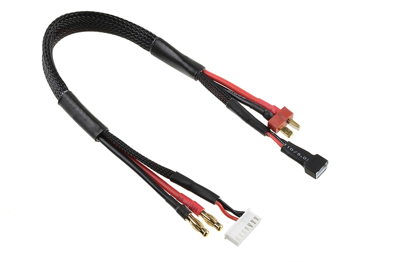Nabíjecí kabel - G4/6S XH na T-DYN/2S XH - 14 AWG/ULTRA V+ Silikon Kabel - 30cm TEAM CORALLY