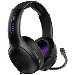 PDP 052-003-EU Gaming Sluchátka Over Ear Bluetooth® stereo černá, fialová Redukce šumu mikrofonu regulace hlasitosti, Vypnutí zvuku mikrofonu