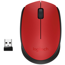 Logitech M171 Bezdrátová myš bezdrátový optická červená, černá 3 tlačítko 1000 dpi