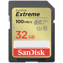 SanDisk Extreme paměťová karta SDXC 32 GB Class 10 UHS-I nárazuvzdorné, vodotěsné
