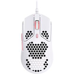 HyperX Pulsefire Haste herní myš kabelový optická bílá, růžová 6 tlačítko 16000 dpi s podsvícením