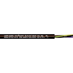 LAPP ÖLFLEX® HEAT 180 MS vysokoteplotní kabel 7 G 1.50 mm² černá 46622-500 500 m
