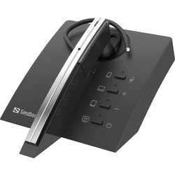 Sandberg 126-25 telefon Sluchátka On Ear Bluetooth® mono černá (pochromovaná) Potlačení hluku Vypnutí zvuku mikrofonu