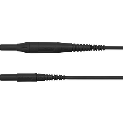 Schützinger MSFK B441 / 1 / 200 / SW měřicí kabel [zástrčka 4 mm - zástrčka 4 mm] černá, 1 ks