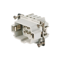 HDC insert, Male, 500 V, 24 A, No. of poles: 6, Crimp connection, Size: 3 Weidmüller