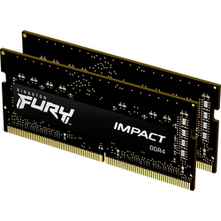 Kingston FURY Impact Sada RAM pamětí pro notebooky DDR4 16 GB 2 x 8 GB  2666 MHz 204pinový SO-DIMM CL15 KF426S15IBK2/16