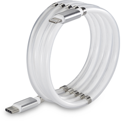 Renkforce USB kabel USB 2.0 USB-C ® zástrčka, Apple Lightning konektor 2.00 m bílá TO-6886782