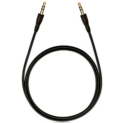 RCA D1C84016 jack audio kabel [1x jack zástrčka 3,5 mm - 1x jack zástrčka 3,5 mm] 0.50 m černá
