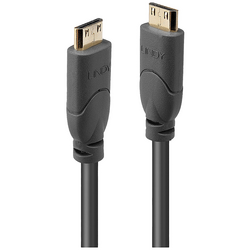 LINDY HDMI kabel Zástrčka HDMI Mini-C, Zástrčka HDMI Mini-C 0.50 m šedá 41040 Ultra HD (4K) HDMI HDMI kabel