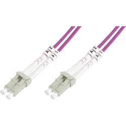 Digitus DK-2533-05-4 optické vlákno optické vlákno kabel [1x zástrčka LC - 1x zástrčka LC] 50/125 µ Multimode OM4 5.00 m