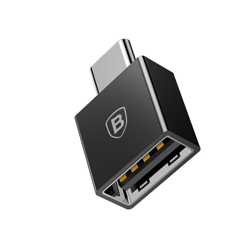 Baseus Exquisite USB-C to USB 2.4A Adapter (black)
