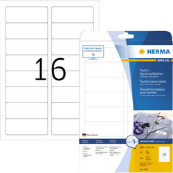Herma 4515 etikety (A4) 88.9 x 33.8 mm acetátové hedvábí bílá 320 ks přemístitelné jmenovky
