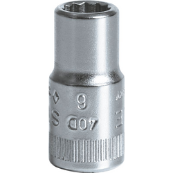 Stahlwille 40 D 6 01030006 Dvojitý šestiúhelník vložka pro nástrčný klíč 6 mm 1/4" (6,3 mm)