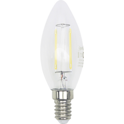 LightMe LM85264 LED Energetická třída (EEK2021) F (A - G) E14 svíčkový tvar 5 W = 40 W teplá bílá (Ø x d) 35 mm x 97 mm stmívatelná, vlákno 1 ks