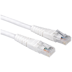 Value 21.99.1566 RJ45 síťové kabely, propojovací kabely CAT 6 U/UTP 5.00 m bílá  1 ks