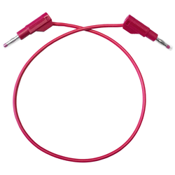 Mueller Electric BU-P4911B-24-2 měřicí kabel [banánková zástrčka - banánková zástrčka] 0.6 m, červená, 1 ks