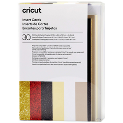 Cricut Insert Cards Glitz & Glam R40 sada karet  tmavě šedá (taupe), krémová, bílá