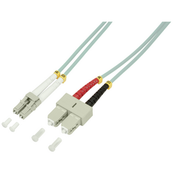 LogiLink FP3LS00 optické vlákno optické vlákno kabel [1x zástrčka LC - 1x zástrčka SC] 50/125 µ Multimode OM3 0.50 m