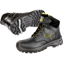 PUMA Safety Borneo Black Mid 630411-43 bezpečnostní obuv S3 Velikost bot (EU): 43 černá, žlutá 1 ks