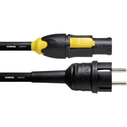 Cordial CFCA 1,5 S-TRUE 1-PVC napájecí kabel [1x zástrčka s ochranným kontaktem - 1x zástrčka PowerCon] 1.50 m černá