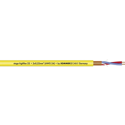 Sommer Cable 200-0007 mikrofonový kabel  2 x 0.22 mm² žlutá metrové zboží