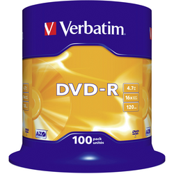 Verbatim 43549 DVD-R 4.7 GB 100 ks vřeteno