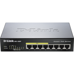 D-Link  DGS-1008P/E  DGS-1008P  síťový switch  8 portů  1 GBit/s  funkce PoE