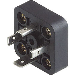 Přístrojový konektor série GMD černá GSA-U 3000 N LO počet pólů:3 + PE 933 379-100-1 Hirschmann Množství: 1 ks