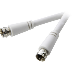 SpeaKa Professional SAT kabel [1x F zástrčka - 1x F zástrčka] 7.50 m 90 dB  bílá