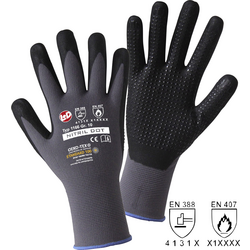 L+D NITRIL DOT 1166-10 polyamid pracovní rukavice  Velikost rukavic: 10, XL EN 388, EN 407 CAT II 1 pár