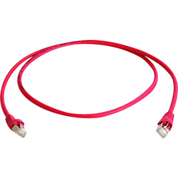 Telegärtner RJ45 (křížený) síťový kabel CAT 6A S/FTP 3.00 m červená samozhášecí, bez halogenů