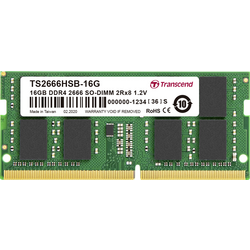 Transcend  RAM modul pro notebooky DDR4 16 GB 1 x 16 GB  2666 MHz 260pin SO-DIMM CL19 TS2666HSB-16G