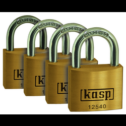Kasp K12520D4 visací zámek 20 mm zámky se stejným klíčem   zlatožlutá  na klíč