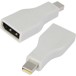 LogiLink CV0039 DisplayPort adaptér [1x zásuvka DisplayPort - 1x mini DisplayPort zástrčka] bílá pozlacené kontakty