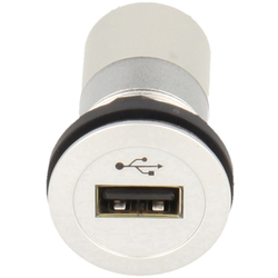 Vestavná zásuvka USB 2.0 zásuvka, vestavná  S LED barevný kroužek: modrá RRJ_USB_AA_B Schlegel Množství: 1 ks