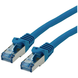 Roline 21.15.2848 RJ45 síťové kabely, propojovací kabely CAT 6A S/FTP 15.00 m modrá, červená  1 ks