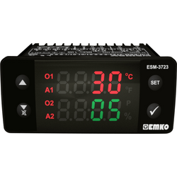 Emko ESM-3723.8.2.5.0.1/01.01/1.0.0.0 2bodový a PID regulátor termostat PTC 0 do 100 °C relé 5 A (d x š x v) 65 x 76 x 35 mm