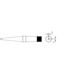 Weller 4PTK8-1 pájecí hrot prodloužený Velikost hrotů 1.2 mm Obsahuje 1 ks