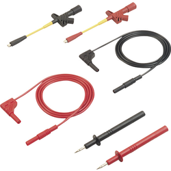 SKS Hirschmann MMS 2010 sada bezpečnostních měřicích kabelů [lamelová zástrčka 4 mm - lamelová zástrčka 4 mm] 1.00 m, černá, červená, 1 ks