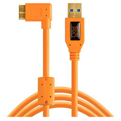 Tether Tools USB kabel  USB Micro-B 3.0 zástrčka , USB-B zásuvka 4.60 m oranžová  CU61RT15-ORG
