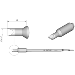 JBC Tools C470017 pájecí hrot dlátový, rovný Velikost hrotů 1.2 mm  Obsahuje 1 ks