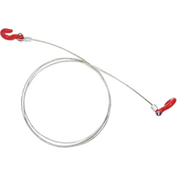 Absima 1:10 ocelový kabel se zátěžovým hákem stříbrná červená