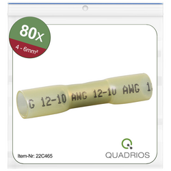 Quadrios 22C465 krimpovací spojka se smršťovací bužírkou 4 mm² 6 mm² plná izolace žlutá 1 sada