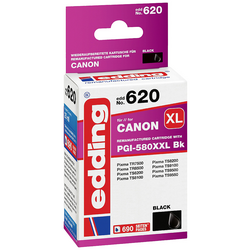 Edding Inkoustová kazeta náhradní Canon PGI-580XXLBK kompatibilní  černá EDD-620 18-620