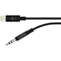 Belkin Apple iPad/iPhone/iPod kabel [1x dokovací zástrčka Apple Lightning - 1x jack zástrčka 3,5 mm] 0.90 m černá