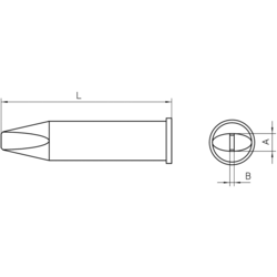 Weller XHT D pájecí hrot dlátový Velikost hrotů 5 mm Obsahuje 1 ks