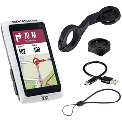 Sigma ROX 12.1 EVO Basic Set - White navigace na kolo kolo pro Evropu Bluetooth® , GPS , GLONASS